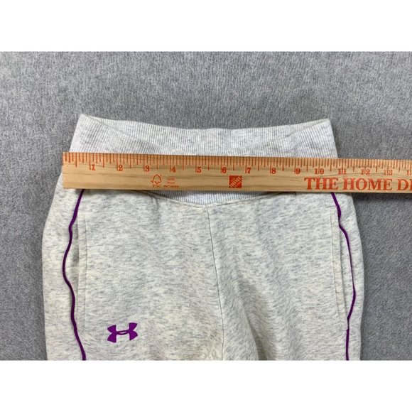 Under Armour Storm‎ Loose Fit Sweatpants (Youth Medium) Gray/Purple - Picture 3 of 14